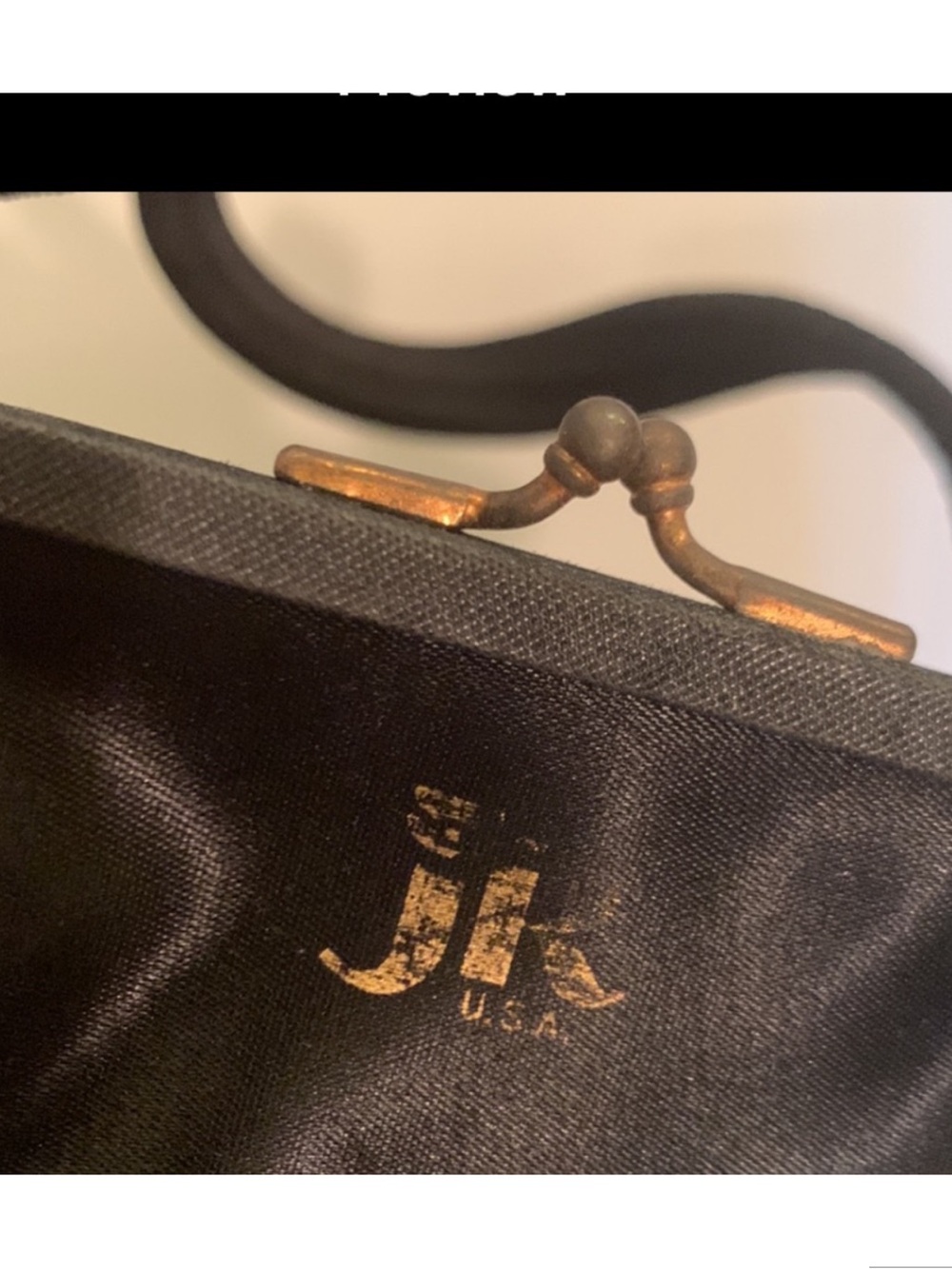 Vintage Coblentz Bag & JR USA Hand Bag Satin Gold Tone Hardware 1940’s & 50’s - Picture 15 of 17